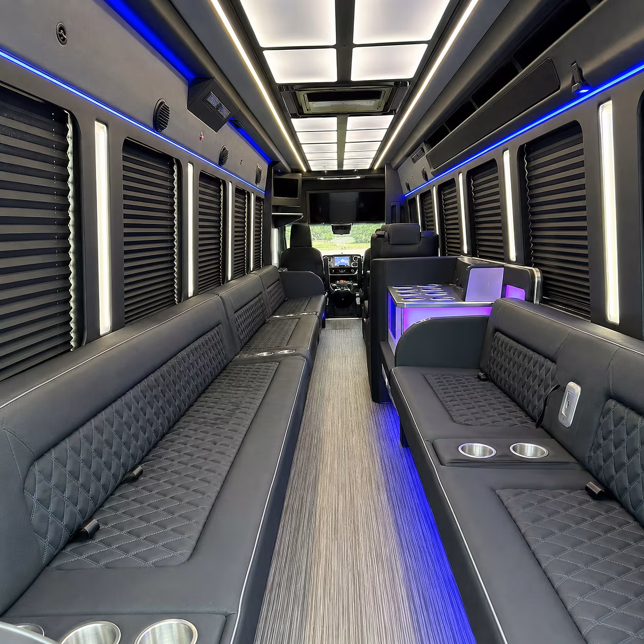 Buffalo Bachelor & Bachelorette Transportation party bus interior