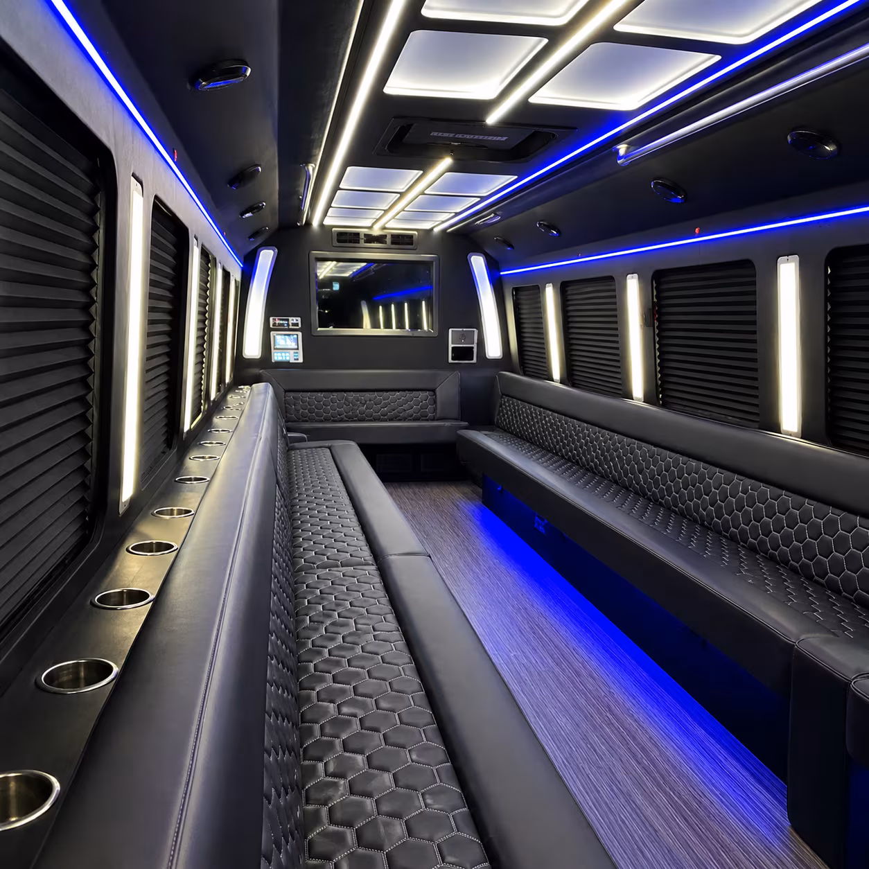 Buffalo Birthday, Sweet 16, & Quinceañera Transportation party bus exterior