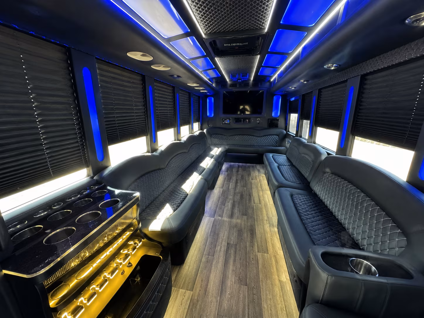 Buffalo Birthday, Sweet 16, & Quinceañera Transportation party bus exterior