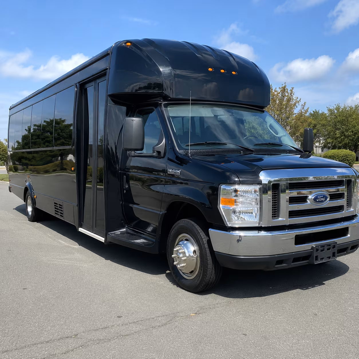 Buffalo Birthday, Sweet 16, & Quinceañera Transportation party bus exterior