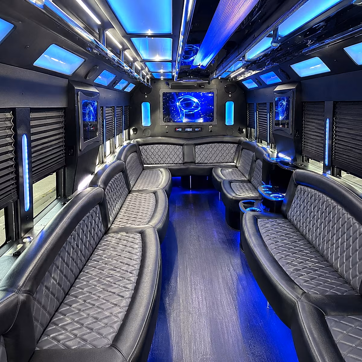 Buffalo Prom & Homecoming Transportation party bus interior