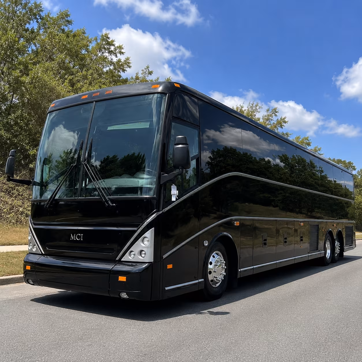 Buffalo School Event Transportation party bus exterior