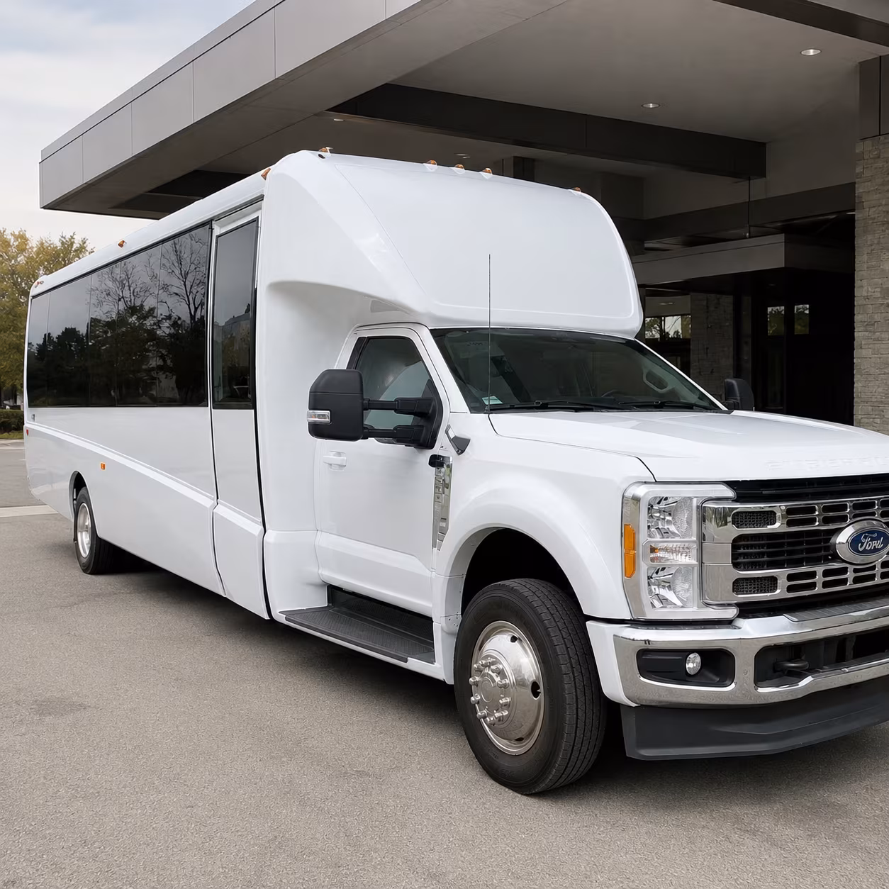 Buffalo School Event Transportation party bus exterior