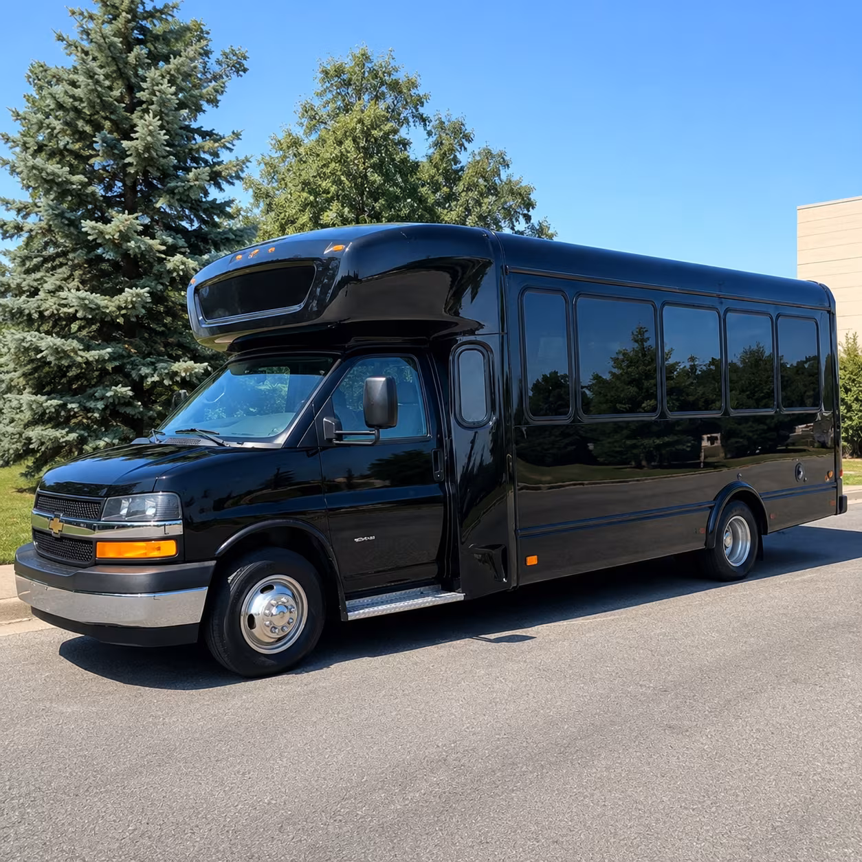 Buffalo Wedding Transportation party bus exterior