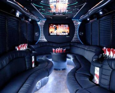 18 people Batavia party bus interior